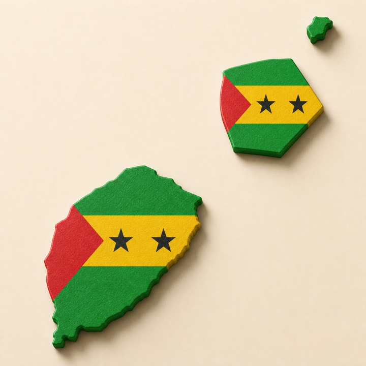 Sao Tome and Principe country outline