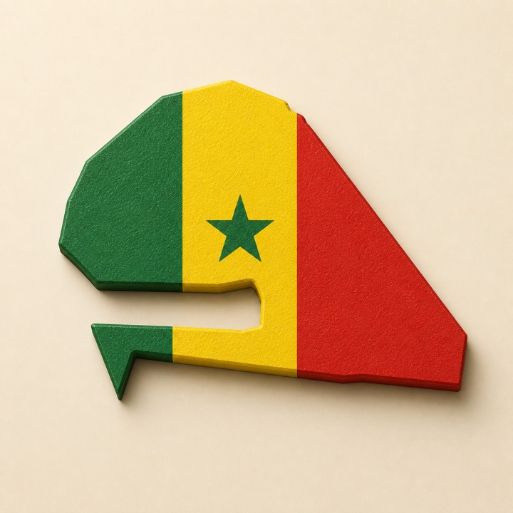 Senegal country outline