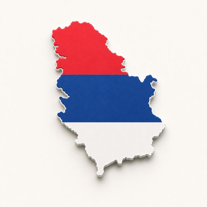 Serbia country outline