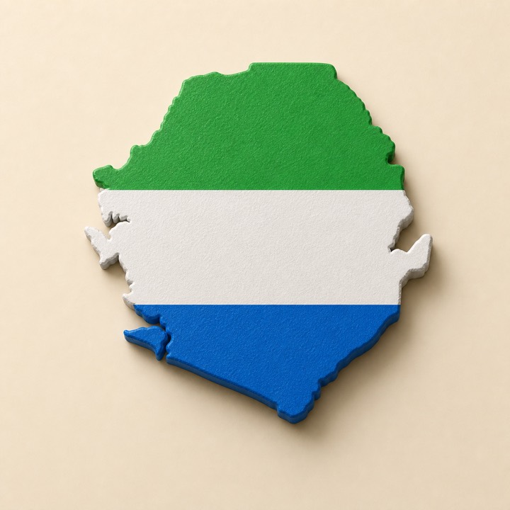 Sierra Leone country outline