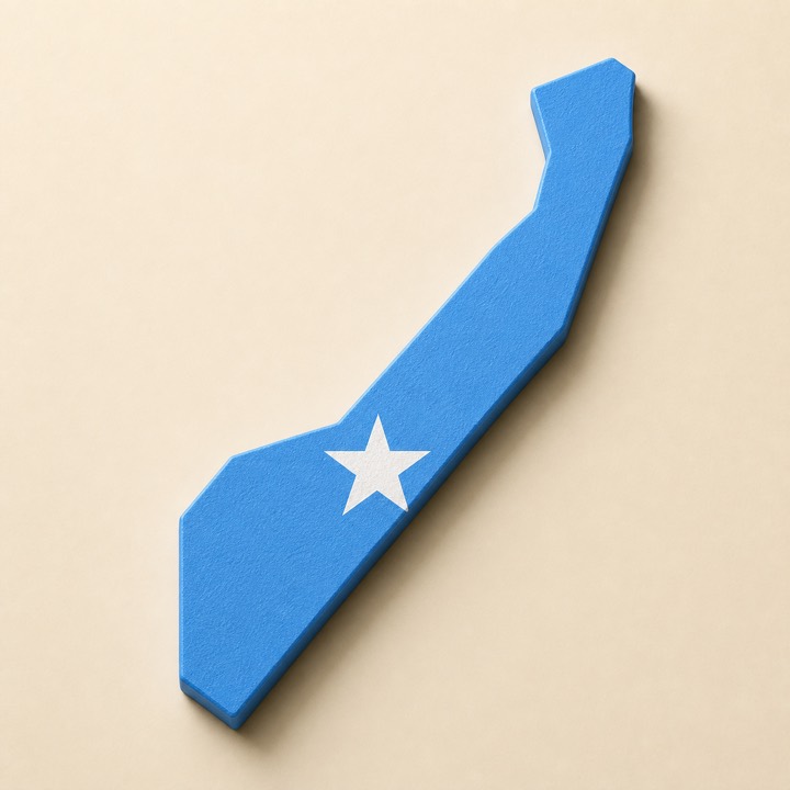 Somalia country outline