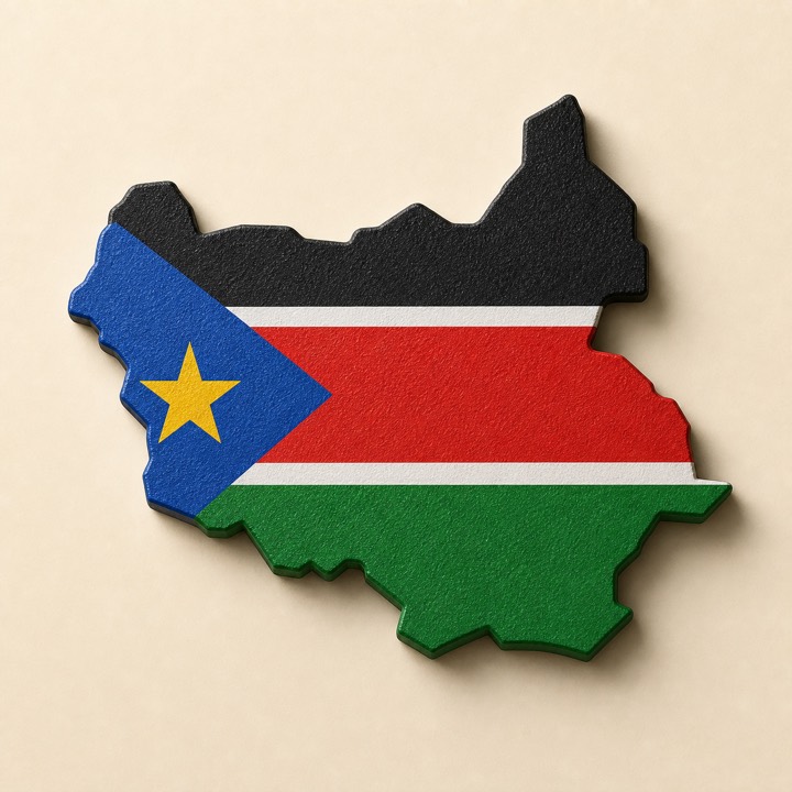 South Sudan country outline