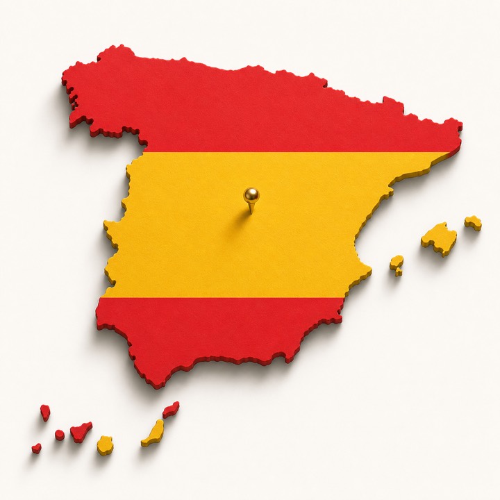 Spain country outline