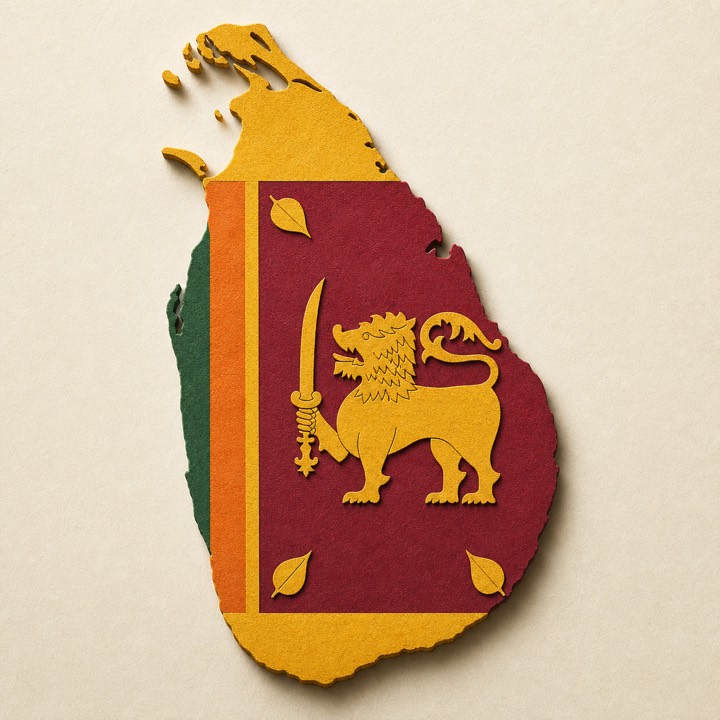 Sri Lanka country outline