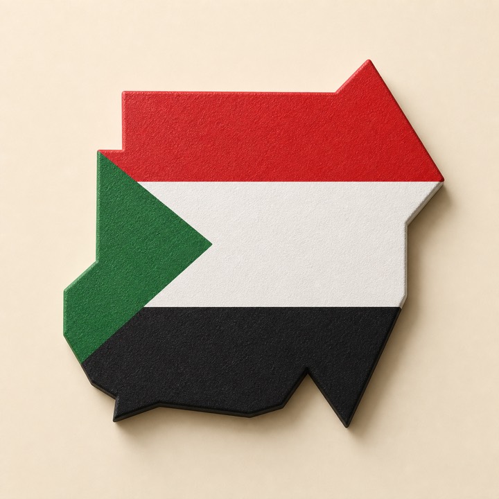 Sudan country outline