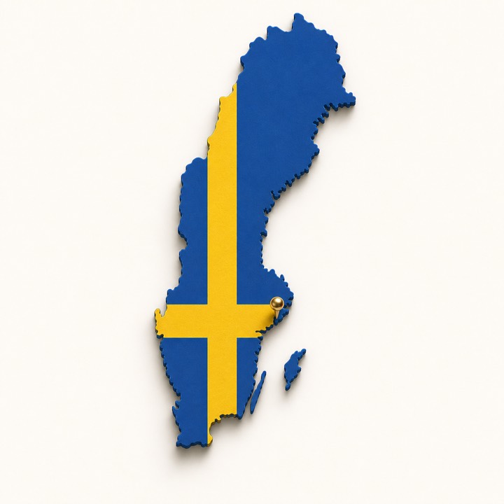 Sweden country outline
