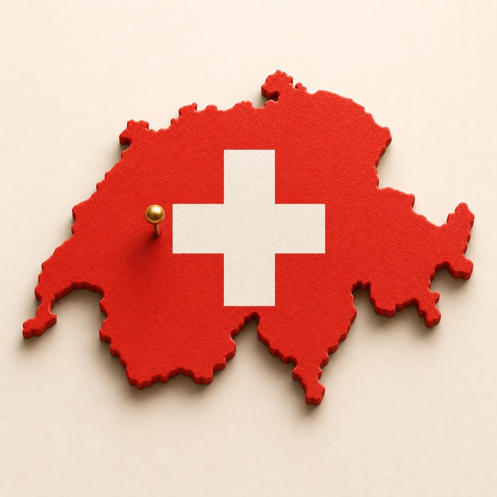 Switzerland country outline