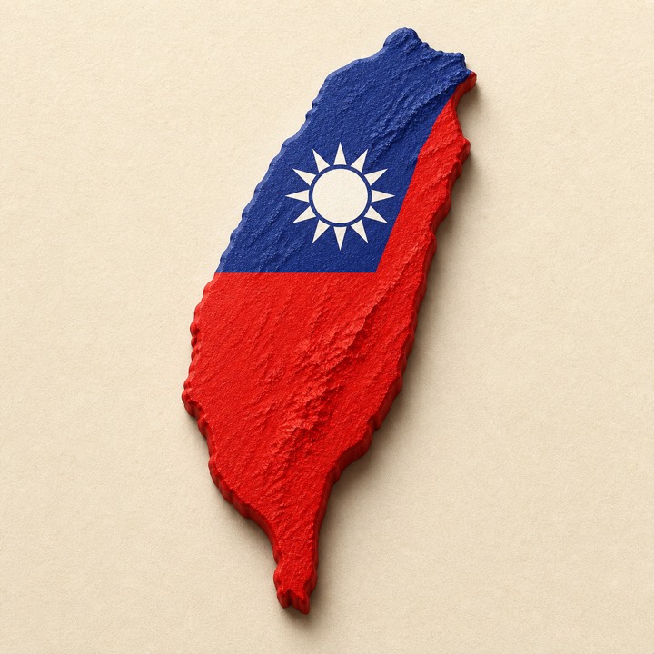 Taiwan country outline