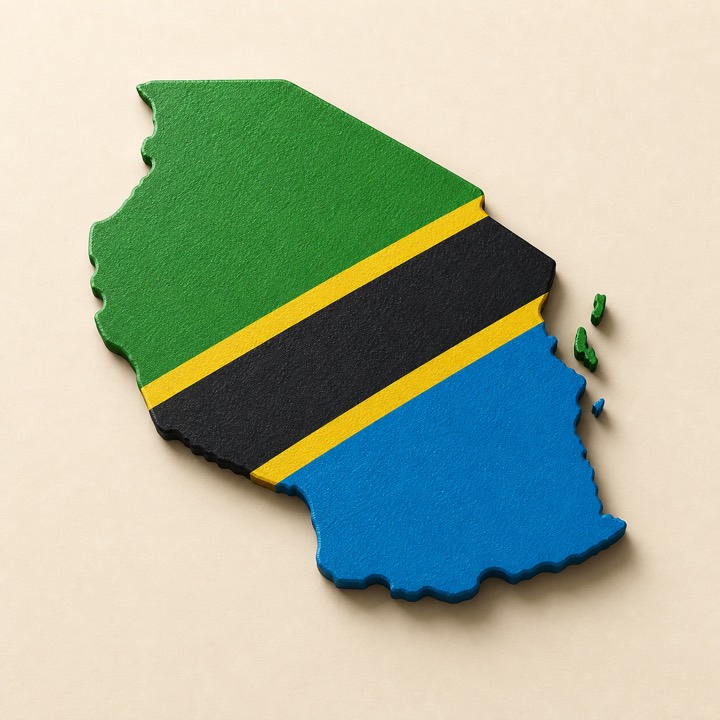 Tanzania country outline
