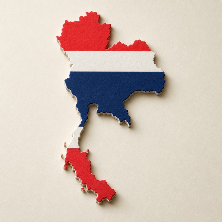 Thailand country outline