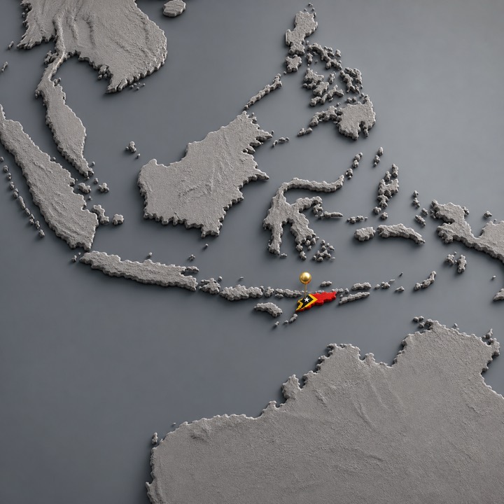 World map with Timor-Leste location marker