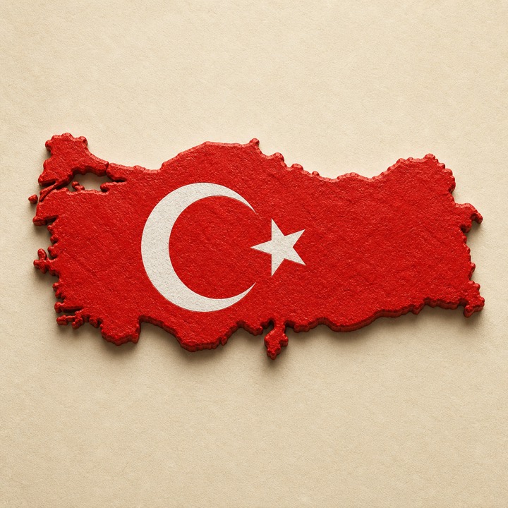 Turkey country outline