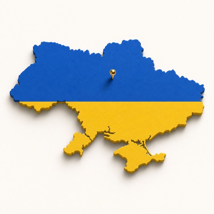 Ukraine country outline
