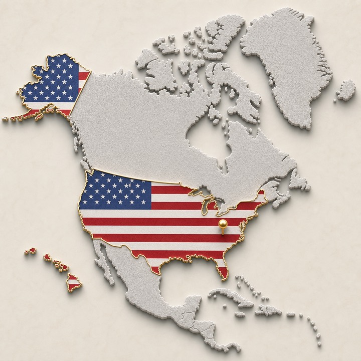 United States location map