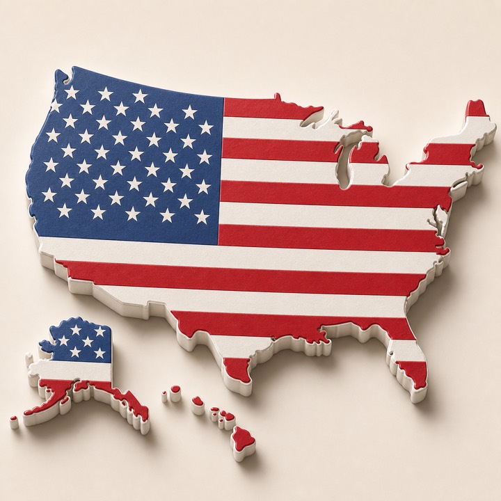 United States country outline