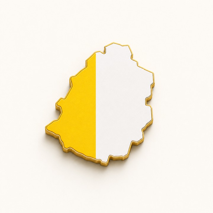 Vatican City country outline