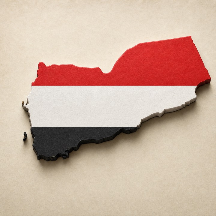 Yemen country outline