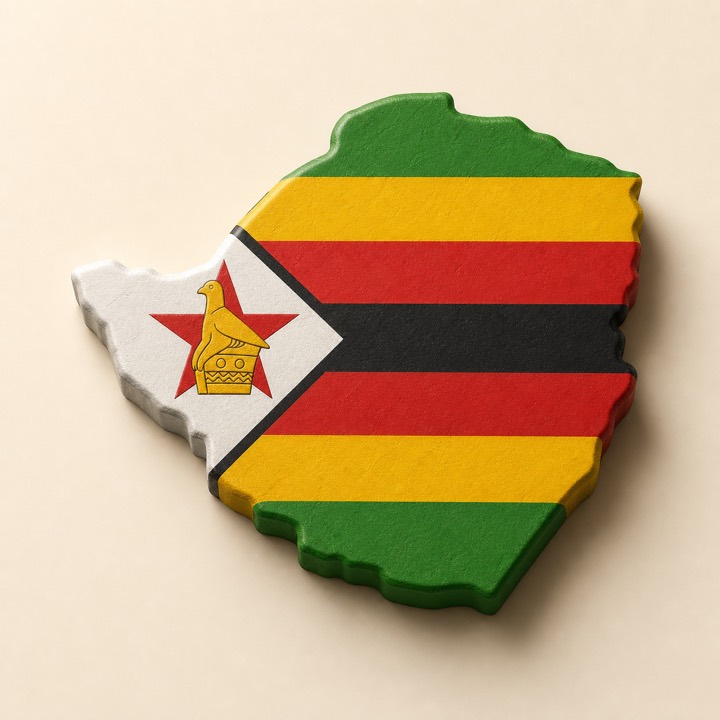 Zimbabwe country outline
